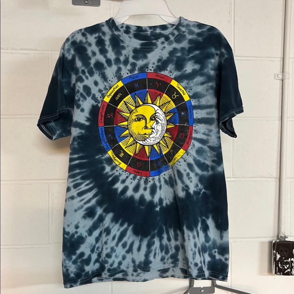 astrology tie dye t shirt